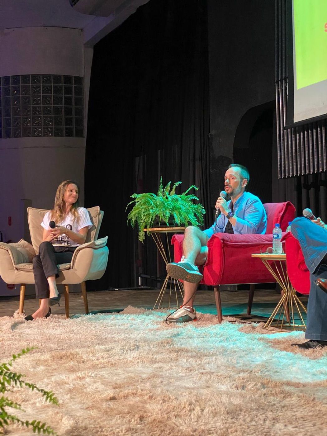 Rafa Silva em painel de evento